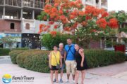 am Hafen in Hurghada . neue Marina HURGHADA Stadtrundfahrt mit Samir Tours
