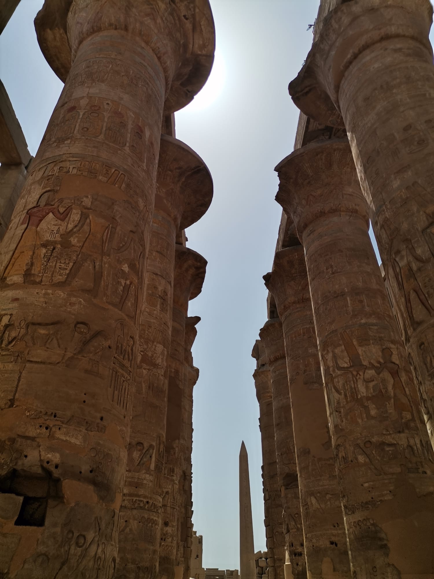 Säulensaal im Tempelkomplexe vom Karnak